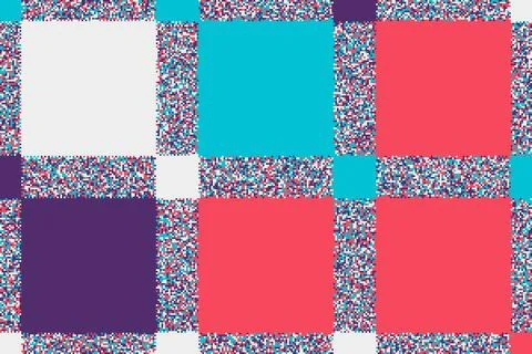 Abstract glitch pattern with shifting blocks and lines. Rough textures crea.. Stock Illustration
