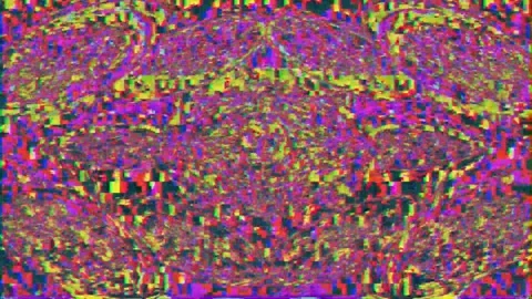 Abstract glitch psychedelic texture seamless loop pattern. VFX fractal Stock Footage 172151026