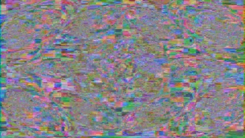 Abstract glitch psychedelic texture seamless loop pattern. VFX fractal Stock Footage 175122830