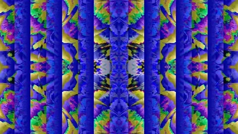 Abstract glitch psychedelic texture seamless loop pattern. VFX fractal Stock Footage 177275908