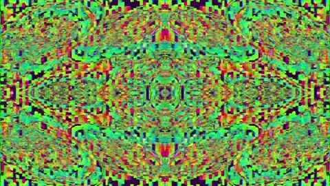 Abstract glitch psychedelic texture seamless loop pattern. VFX fractal Stock Footage 177277584