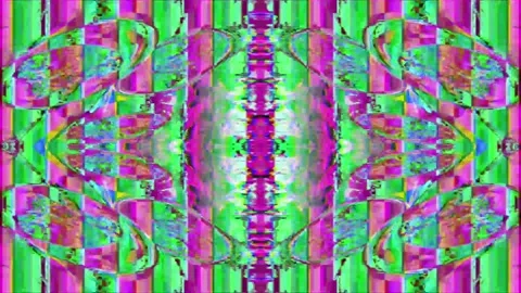 Abstract glitch psychedelic texture seamless loop pattern. VFX fractal Stock Footage 178344066