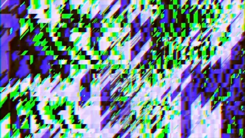 Abstract glitch psychedelic texture seamless loop pattern. VFX fractal Stock Footage 179861026