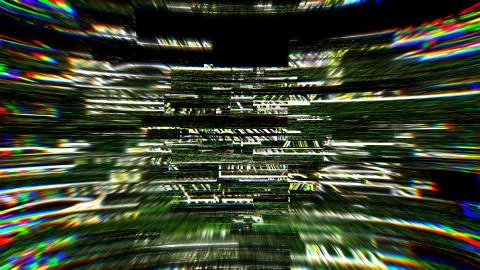 Abstract glitch texture background. 3d rendering Illustrazione stock