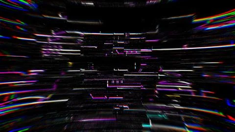 Abstract glitch texture background. 3d rendering Stock-Illustration