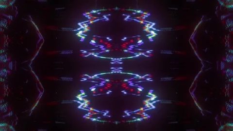 Abstract Glitch Tunnel VJ Loop Stock Footage 326742212