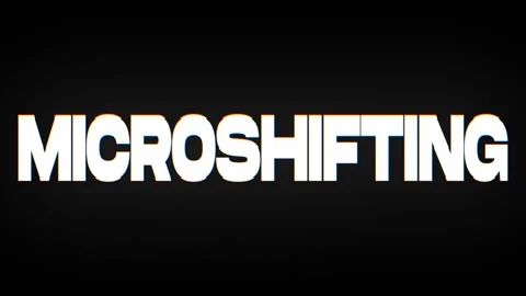 Abstract glitch typography animation effect featuring microshifting text Stock Footage 337841844