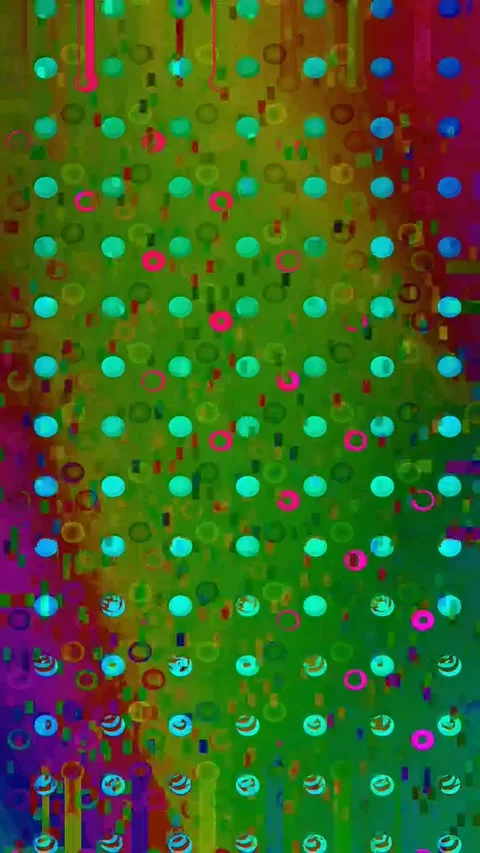 Abstract Glitch VJ 4K Vertical — Psychedelic Distortion Loop Stock Footage 329678726