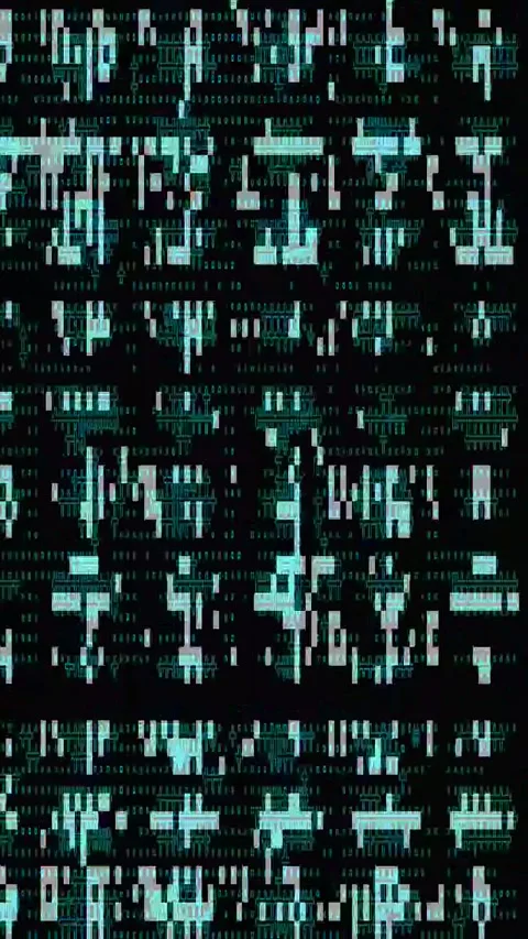 Abstract Glitch VJ 4K Vertical — Psychedelic Distortion Loop Stock Footage 329808652