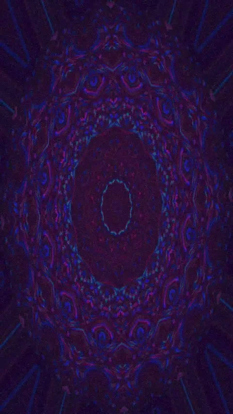 Abstract Glitch VJ 4K Vertical — Psychedelic Distortion Loop Stock Footage 329847307