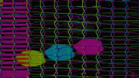 Abstract Glitch VJ Loop 4K — Psychedelic Distortion Effect Stock Footage 329678858