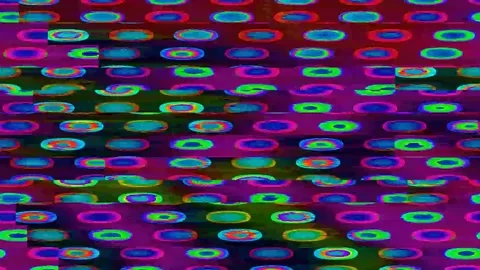 Abstract Glitch VJ Loop 4K — Psychedelic Distortion Effect Stock Footage 329679280