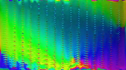 Abstract Glitch VJ Loop 4K — Psychedelic Distortion Effect Stock Footage 329805189