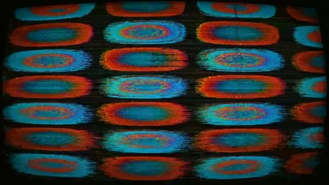 Abstract Glitch VJ Loop 4K — Psychedelic Distortion Effect Stock Footage 329813695