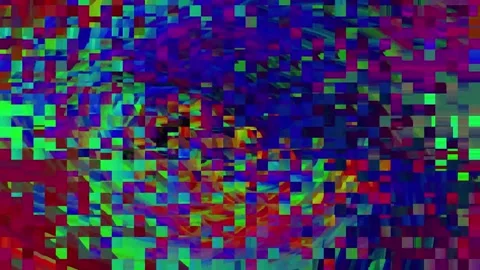 Abstract Glitch Warp Effect Wide Stock Footage 331080306