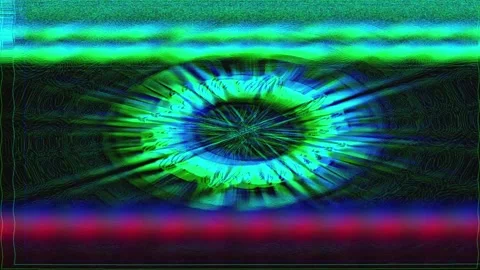 Abstract Glitch Warp Effect Wide Stock Footage 331096788