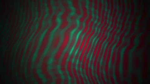 Abstract Glitch Wave Distortion Background in Red and Green. Stock Footage 345679080