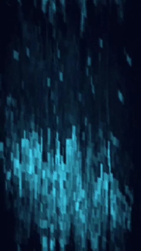 Abstract Glitch Wave Portrait Stock Footage 331081848