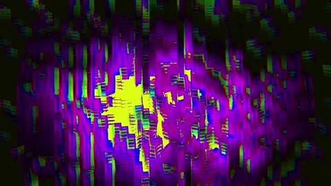 Abstract Glitch Wave Widescreen Stock Footage 331078550