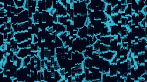 Abstract Glitch Wave Widescreen Stock Footage 331079454