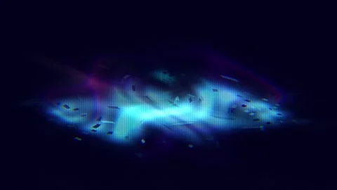 Abstract Glitch Wave Widescreen Stock Footage 331097344