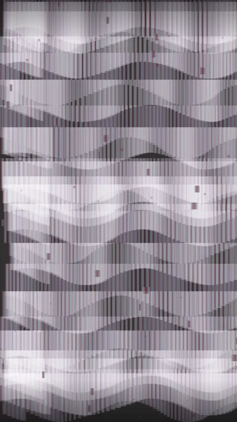 Abstract Glitch Waves Seamless Pattern: Digital Noise, Geometric Lines, Ret.. Stock Footage 347695413