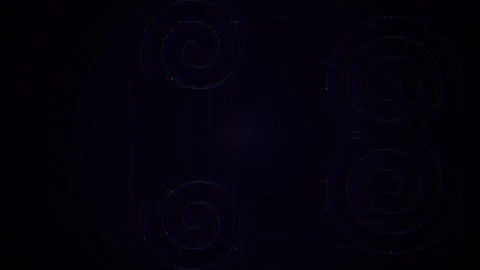 Abstract Glitchy Number Eight Animation with RGB Spirals 動画素材 345203149