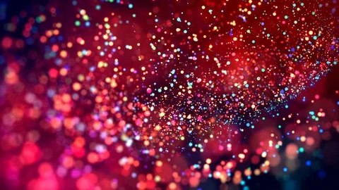 Abstract glitter 4k background with shining bokeh, sparkling multi colored Видео 115665742