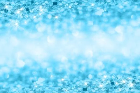 Abstract glitter blue background Stock Photos