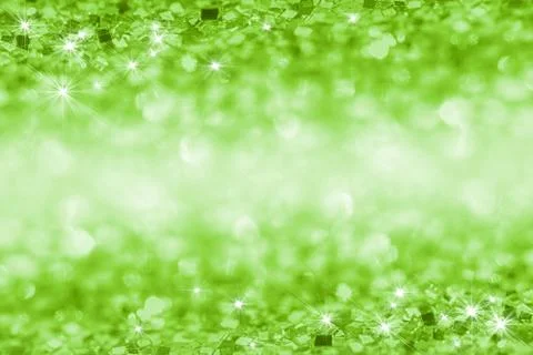 Abstract glitter green background Stock Photos