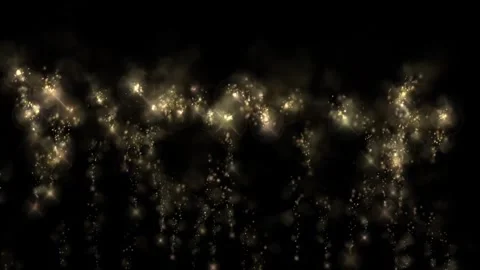 Abstract glitter lights particles falling at night Video stock 257798677
