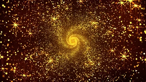Abstract Glitter motion background Animation shining gold lights tunnel 4K Stock-Footage 139339861