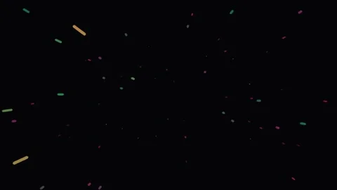 Abstract Glitter Particles Fall on Black Background for Festive Celebration.. Stock Footage 342160222