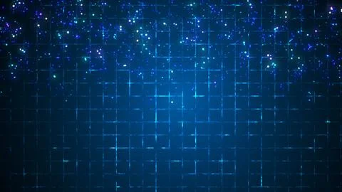 Abstract Glitter Particles Falling Downward Background. Elegant Luxury Back.. Stock Illustration