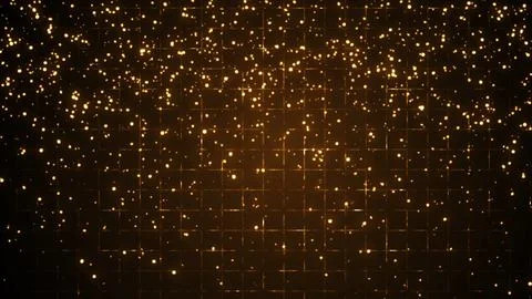 Abstract Glitter Particles Falling Downward Background. Elegant Luxury Back.. Stock Illustration