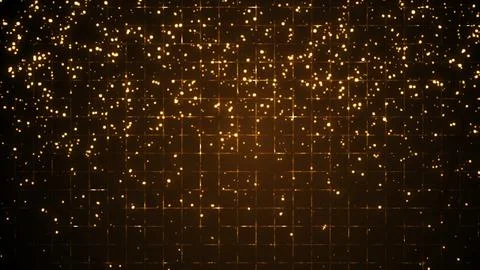 Abstract Glitter Particles Falling Downward Background. Elegant Luxury Back.. Stock Illustration