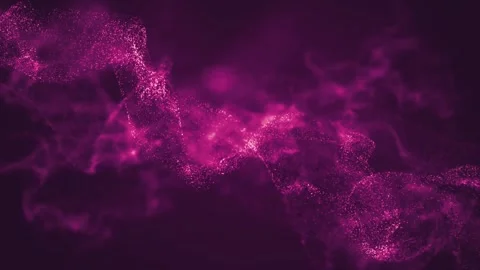 Abstract glitter particles waving pink light Stock Footage 259684597
