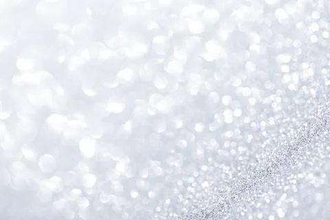 Abstract glitter silver background with copy space Stock Photos