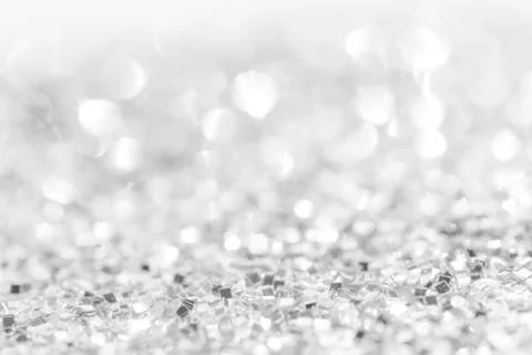 Abstract glitter silver background Stock Photos