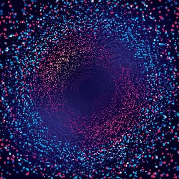 Abstract glitter in space wallpaper Stock Illustration
