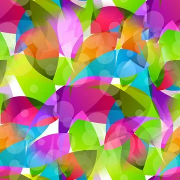 Abstract Glittered Multicolored Spotted Geometric Bokeh Light Pattern Backg.. Stock Illustration