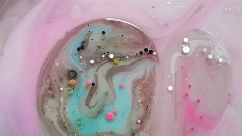 Abstract glittering colors in motion. Patterns in macro. Stock Footage 100131348