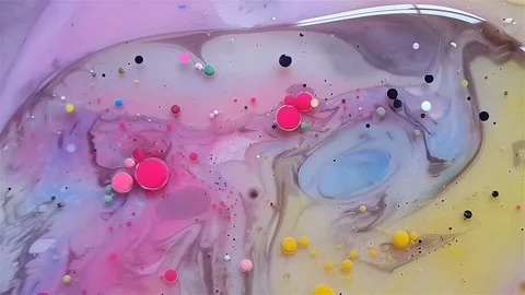 Abstract glittering colors in motion. Patterns in macro. Stock Footage 100147523