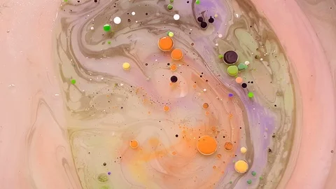 Abstract glittering colors in motion. Patterns in macro. Stock Footage 100181969