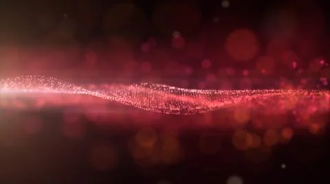 Abstract Glittering Defocused Particles Wave Pattern Flowing Background Stock Illustration