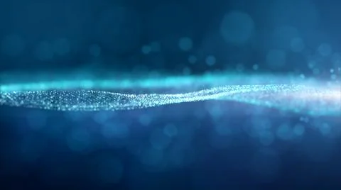 Abstract Glittering Defocused Particles Wave Pattern Flowing Background Stock Illustration