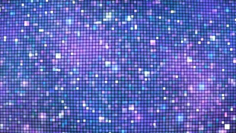 Abstract glittering geometric texture with blue and violet pixels. Fantasy fr Stock Illustration