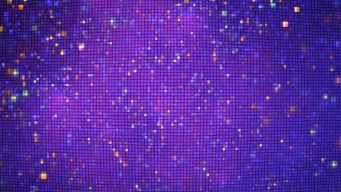 Abstract glittering geometric texture with blue and violet pixels. Fantasy fr Stock Illustration