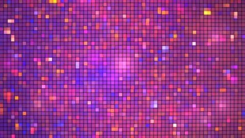 Abstract glittering geometric texture with blue and pink pixels. Fantasy frac Stock Illustration