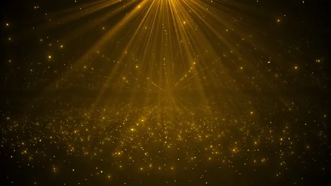Abstract glittering gold background shiny glossy sparkles. particles sequins Vidéo 312849081